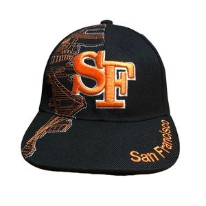 LANZA Embroidered San Francisco SF Skyline Adjustable Cap